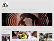 Tablet Screenshot of newgenerationyoga.com